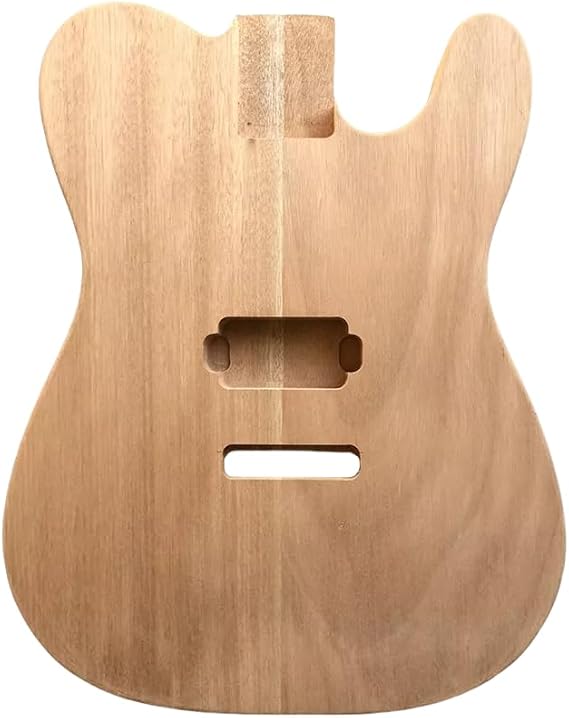 Unfinished Mahogany Guitar Body for DIY Bolt on Guitar Project