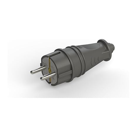 Nead Kauçuk Topraklı Erkek Fiş 4001 | 16A 220-230V | 2P+Topraklı | Sanayi Tipi Dayanıklı Fiş | Yerli Üretim
