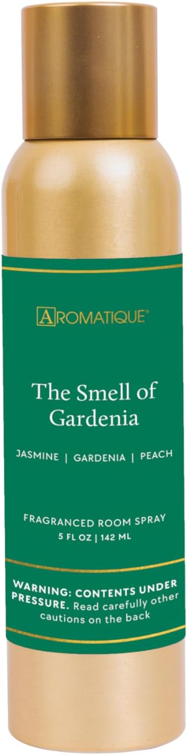 Aromatique Fragrant Room Spray Air Freshener Aerosol (Smell of Gardenia) | Odor-Fighting Air Freshener for Home and Bathroom and Kitchen