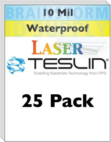Teslin Synthetic Paper - 8.5" x 11" Sheet for Laser Printers | Pack of 25