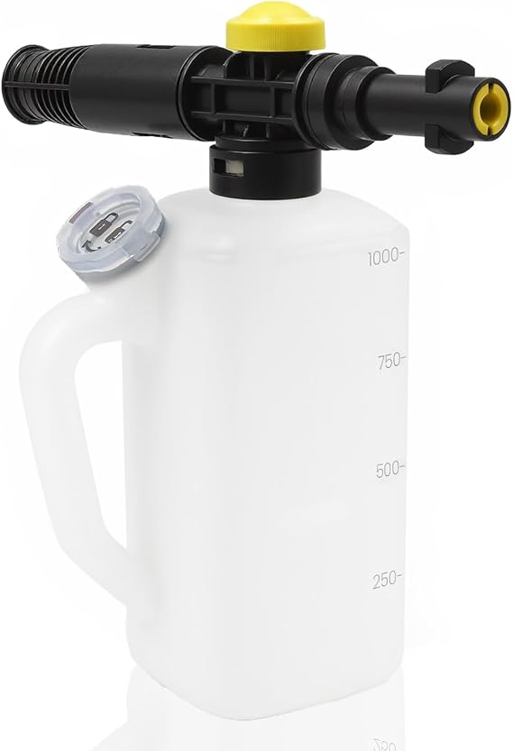Soap Snow Foam Cannon Lance for Karcher K2~K4 Series,1L Pressure Washer Bottle for Karcher Pressure Washer Snow Foam Cannon Nozzle Adjustable 2175PSI