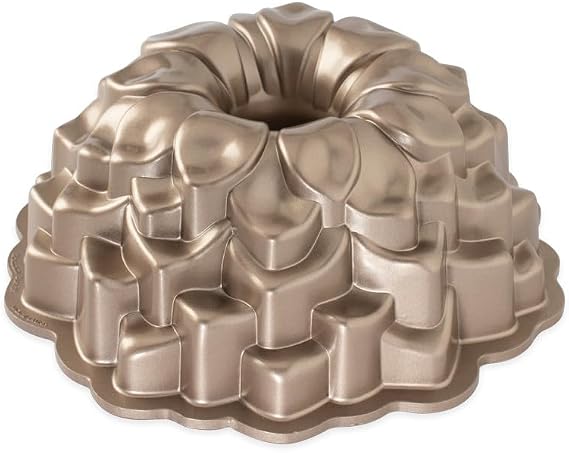 Nordicware kek kalıbı, alüminyum,, 1 birim, alüminyum, Kahverengi, 26,4 x 9,3 x 26,4 cm