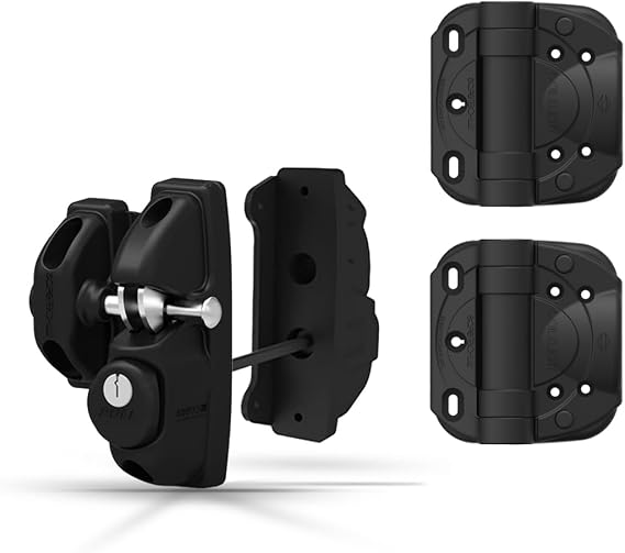 Safetech Hardware ViperX2 Gravity Gate Latch & CoilKlik Gate Hinges Bundle