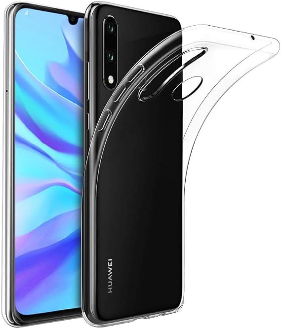Bzontech Huawei P30 Lite ile Uyumlu Kılıf Şeffaf Silikon Kamera Korumalı 0,30 mm
