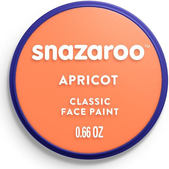 Snazaroo Classic Face and Body Paint, 18.8g Pot, Apricot