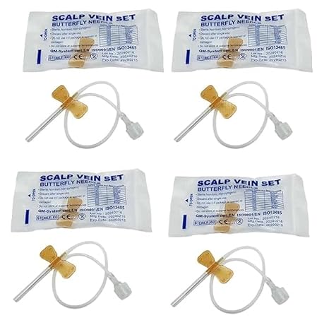 Veterinary Infusion Needle Catheter, 50 Pieces Per Box,Disposable Iv Infusion Needle,25G Sterile Individually Packaged