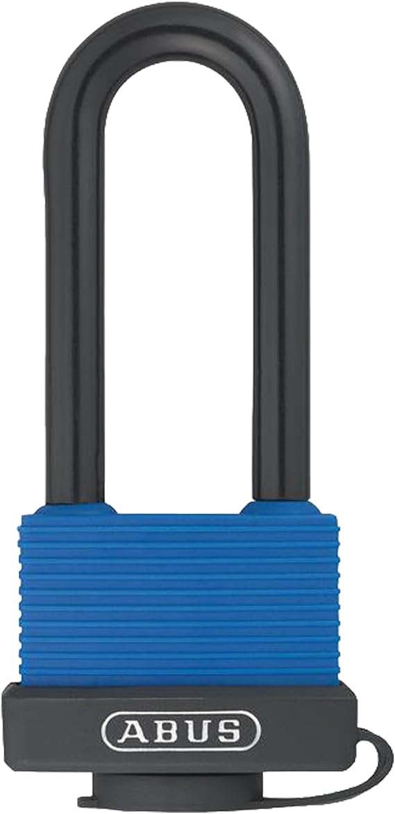 ABUS 70IB/45 Weatherproof Lock with 2 Keys for Outdoor, Storage | Marine, 1.92in (49mm) Wide, Long Shackle, Keyed Different