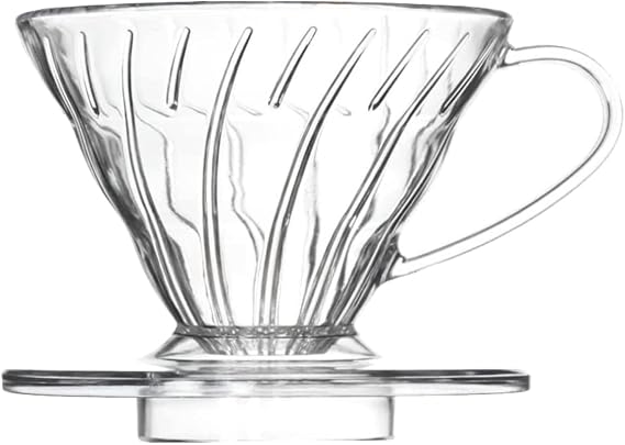 V 02 60 Cone Plastic Coffee Dripper, 1-4 Cups, Pour Over Coffee Maker | Reusable Coffee Filter Cup, Slow Brewing Accessories for Home, Cafe, Restaurants