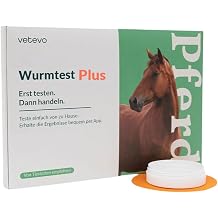 vetevo Worm Test Plus Horse Including Lung Worm Test & Egg Counting, Horse Worm Test for Roundworms, Strongylides, Liver Fluke etc.