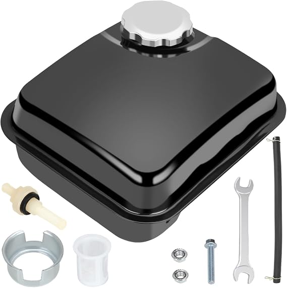 YOXUFA Gas Fuel Tank Replacement for Predator 212cc 224cc 196cc 200cc Coleman CT200U BT200x KT196 Baja Warrior Massimo MB200 Mini Bike GX160 GX200 Engine Hammerhead 80T Go Kart Parts 0.81 Gallons