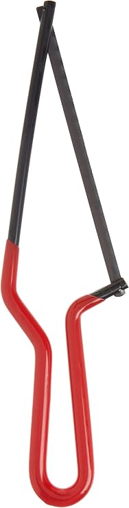 Superior Tool 37700 Mini Hacksaw-Hacksaw with 6 Inch Steel Blade 32 Teeth per Inch,Red
