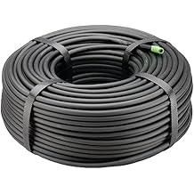 Rain Bird T22-250S Drip Irrigation 1/4" Blank Distribution Tubing, 250' Roll, Black