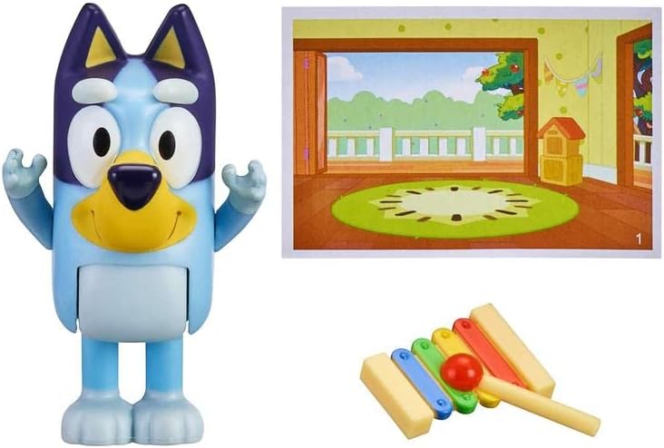 Bluey Story Starters - Choose from 8 Figures - Bluey, Bingo, Honey, Snickers, Indy or Muffin - Age 3+ (Bluey & Xylophone)