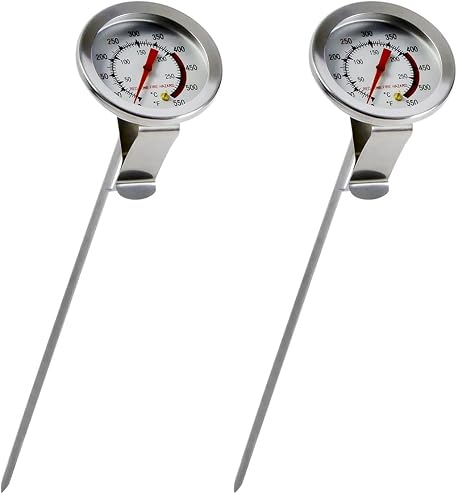 Chard DFT-12, Deep Fry Thermometer, Stainless Steel, 12 inch (Pack of 2)