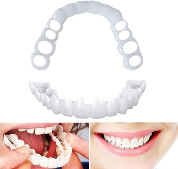Snap On Smile - Veneer Instant Perfect Smile Clip Works on Top or Bottom - Perfect Brace and Whitening Alternative Pain Free Shots No Drill - Perfect Smile Minutes