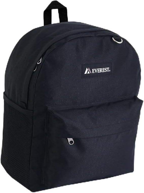Everest Classic Laptop Backpack w/Dual Side Mesh Pocket