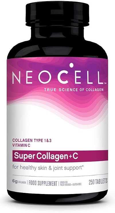 Neocell Super Collagen + C - 250 Tablets - Supports Healthy Skin, Hair, Nails, and Joints - Aids Collagen Production