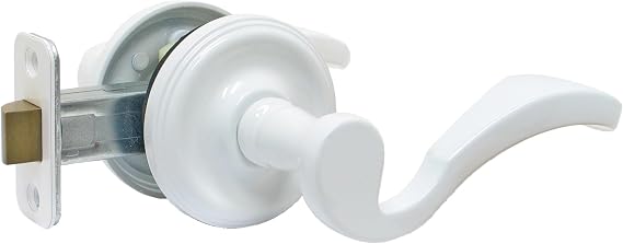 FPL Bordeaux Passage Right Hand Lever Set - White Powder Coat (WPC)