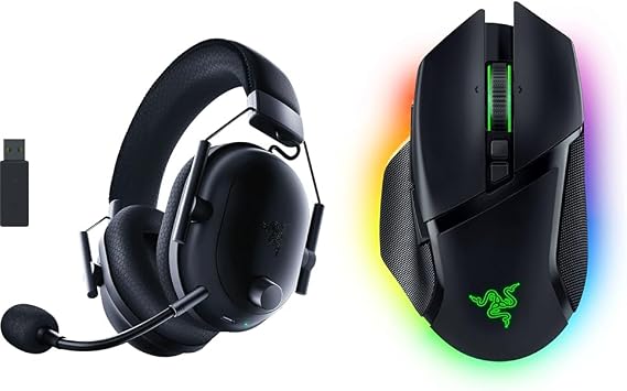 Razer BlackShark V2 Pro Wireless Gaming Headset, HyperSpeed Wireless 2.4 GHz Bluetooth HyperClear