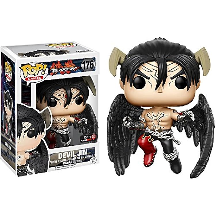 Funko Devil Jin GameStop Exclusive: Tekken x POP! Games Vinyl Figure & 1 POP! Compatible PET Plastic Graphical Protector Bundle [#176  12849 - B]