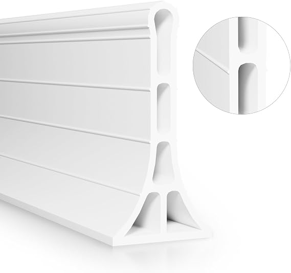 67-Inch Shower Splash Guard, 3.2-Inch Shower Threshold Water Dam