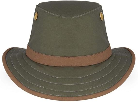 Tilley TWC7 Outback Hat Breathable Cotton Outdoor Sun Protection Hat for Men and Women Ideal for Hiking Fishing Camping