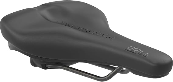 SQlab Saddle 602 Ergolux Active 2.1 Trekking & City Bicycle Saddle Unisex in Black