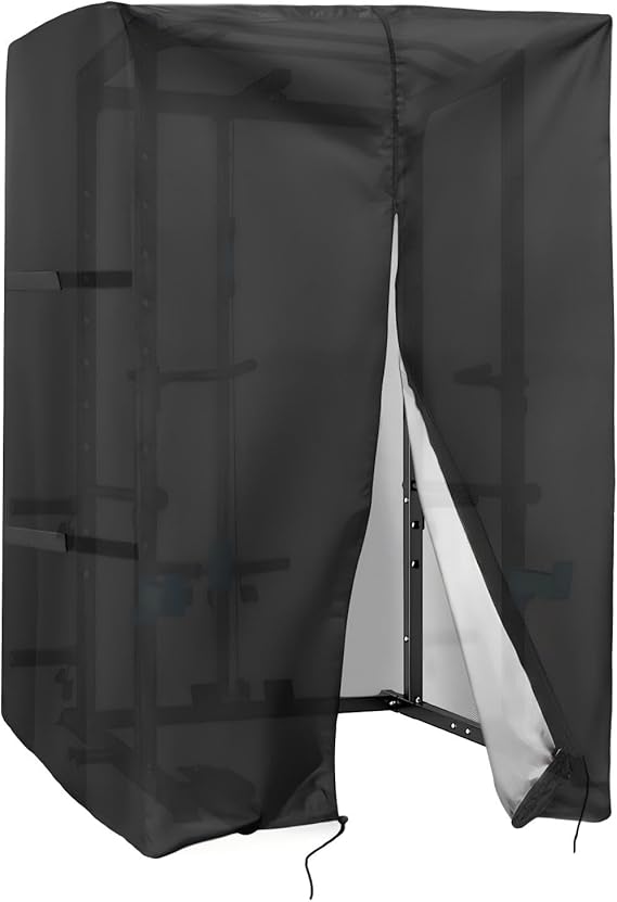 420D Waterproof Squat Rack Cover,65.5"Wx 56"D x 90"H,Black
