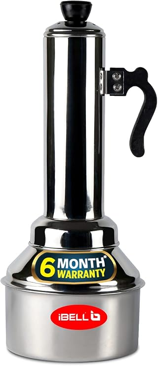 IBELL Stainless Steel Puttukudam (Puttu Maker), Food Grade - Silver