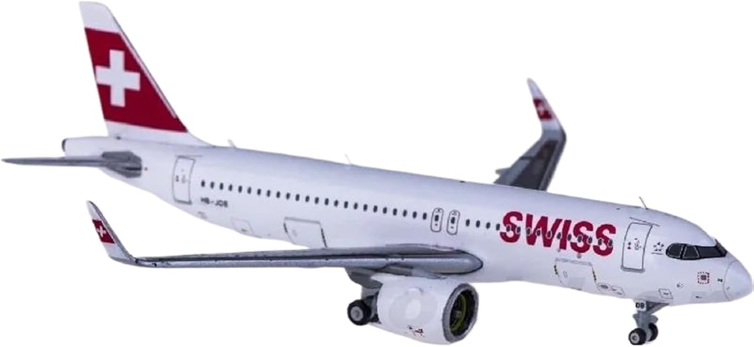 1 400 Scale for EW432N002 Swiss Airlines A320neo HB-JDB Diecast Miniatures Aircraft Model Metal plane Planetoy Set