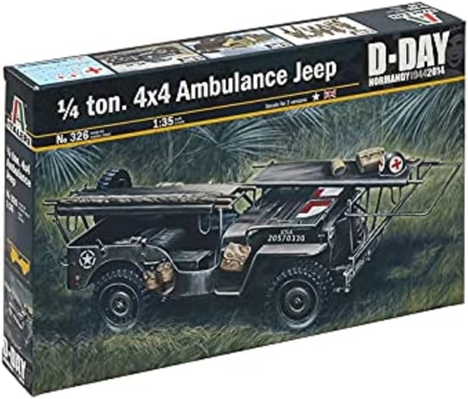 Italeri 510000326 – 1: 35 14 Ton 4x4 Ambulance Jeep
