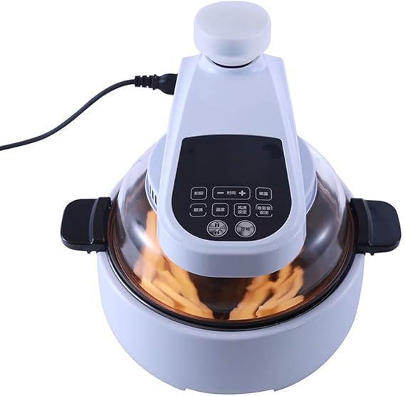 Countertop Toaster Oven, 9Qt Oil Free Air Fryer Oven Turbo Broilers Roaster Oven, Bake, Grill, Steam Broil, Roast, White, Glass Comfortable anniversary