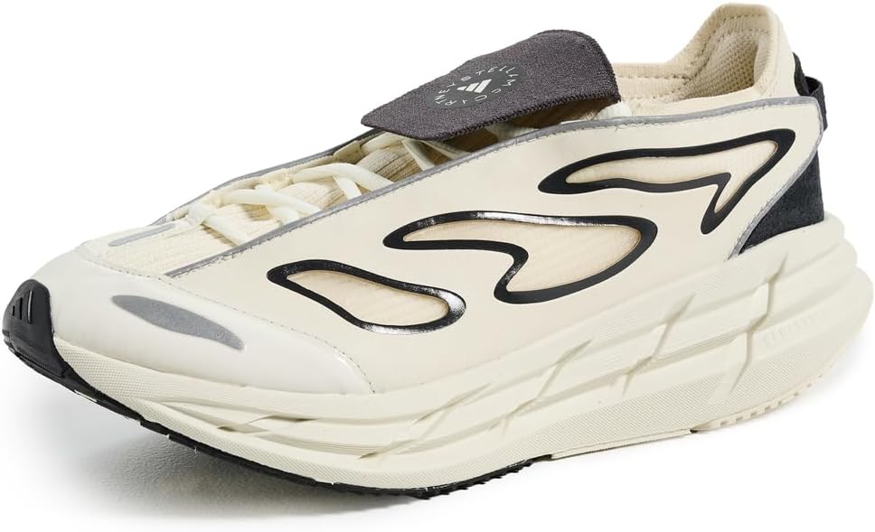 Stella McCartney adidas Women's Asmc Adistar Sneakers, Almond Milk SMC/Utility Black, 9 Medium US