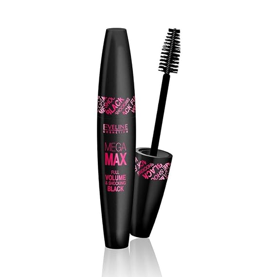 Eveline Mascara Mega Max Full Volume & Shocking Black 9ml by Eveline Cosmetics
