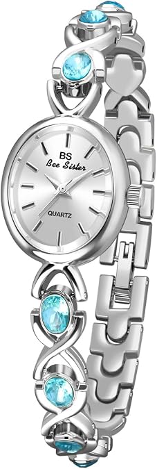 FANMIS Gold Watches for Women with Small Fase Oval Bracelet Dress Watch