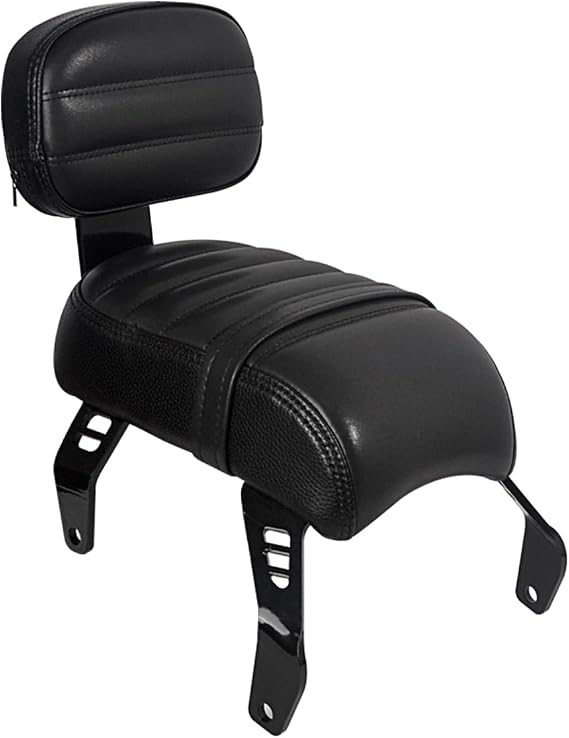 Motorcycle Rear Passenger Seat with Backrest Pad for Indian Scout 2018-2024,Black