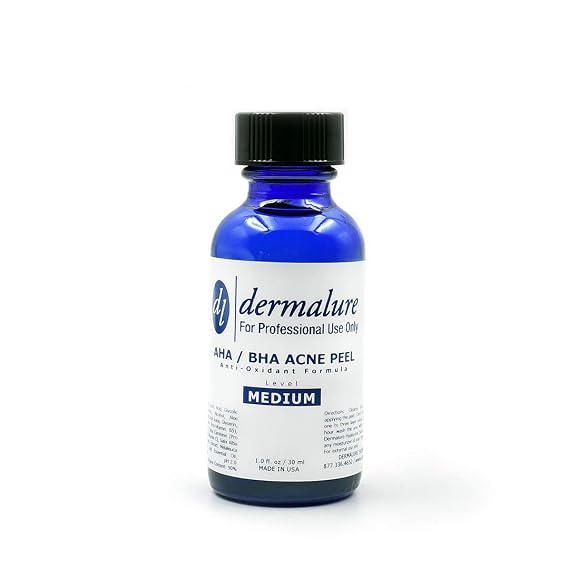 AHA/BHA Peel 15% MEDICAL GRADE Facial Chemical Peel for Oily & Acne Prone Skin. Salicylic 5%, Lactic 5%, Glycolic 5%, Ascorbic Acid, Niacinamide. Beta Alpha Hydroxy Acid (1.0 fl oz / 30 ml)