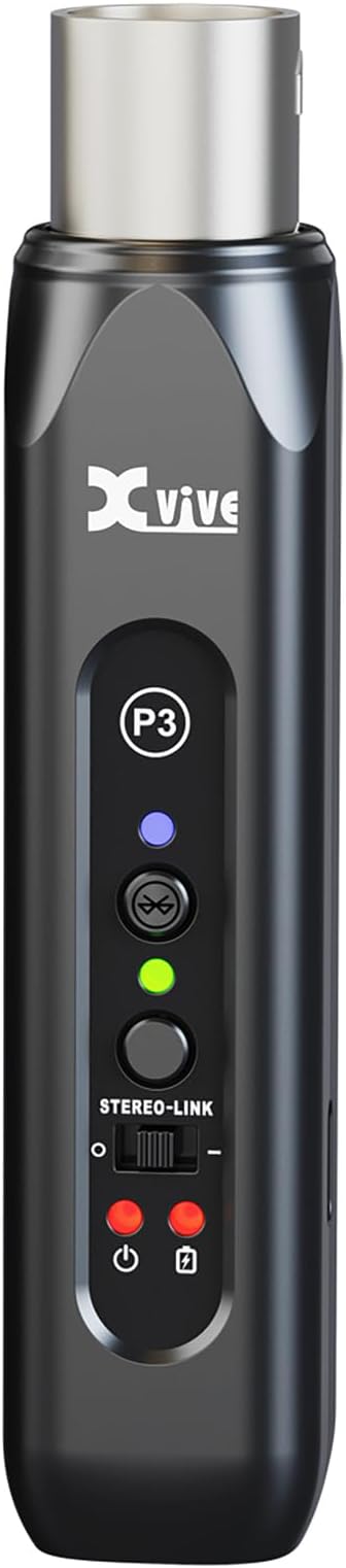 Xvive P3 XLR Bluetooth Receiver, High-Fidelity Wireless Bluetooth Adapter for Speakers, PA Systems, Mixers, DJ Equipment
