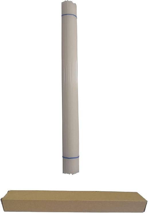White PE HDPE Plastic Welding Rods - 52Ft Length ,0.2"W x 0.1"H