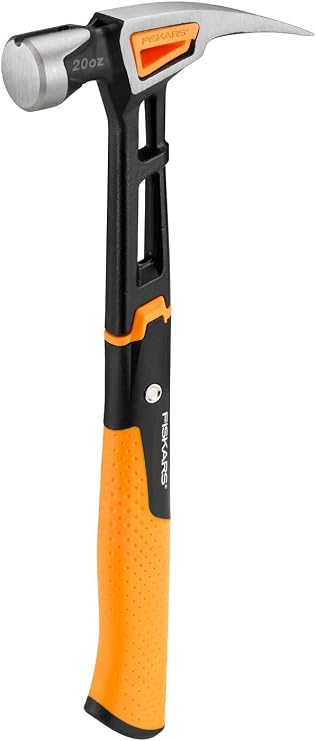 Fiskars Universal Hammer IsoCore XL for Driving Nails, Length: 39 cm