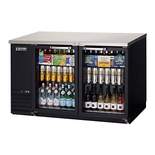 EBB59G Back Bar Cooler Cabinet 2 Glass Doors, 115v, NSF - 20 cu. ft.