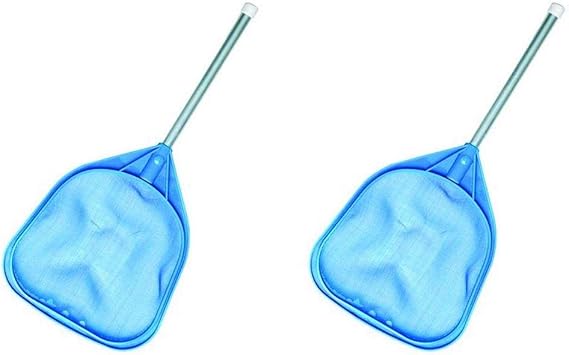 2) Hydrotools 8050 Swimming Pool Spa Tub 12" Aluminum Handle Leaf Net Skimmers