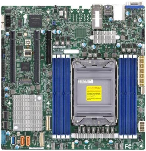 Supermicro X12SPM-TF Micro-ATX Server Motherboard, C621A LGA-4189, Dual 10Gbase-T