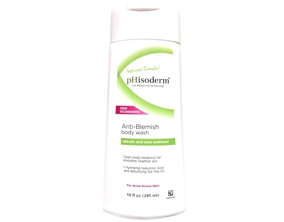 pHisoderm Anti-Blemish Body Wash 10 oz (Pack of 7)