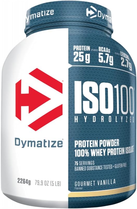 Dymatize ISO 100 Gourmet Vanilla 2,2 kg - Whey Protein Hydrolysat + Isolat Powder