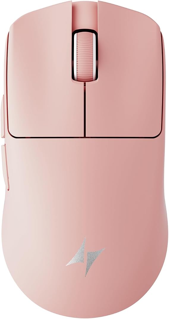 ATK Blazing Sky F1 V2 Extreme Wireless Gaming Mouse, PAW3950 Ultra Sensor, DPI up to 42,000, 38g Lightweight, 8K Polling, 80 Hr Battery Life, All-New Nano Coating, Dual-Mode 2.4G/Wired - Pink