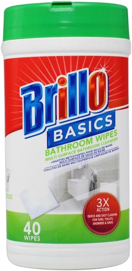 Multi Surface Bathroom Cleaner Wipes 40 Count