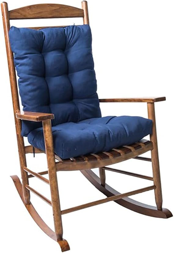 Braiton Chair Cushions Outdoor, 2 Piece Non-Slip Seat Back Chair Cushion Indoor Outdoor Soft Thickened Patio Chaise Lounger Cushion Patio Chair Cushion,Blue