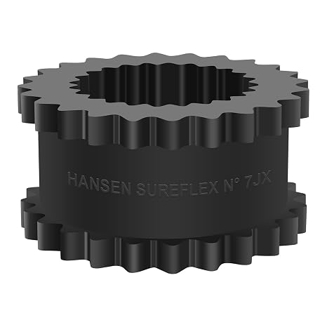 7J Coupling Insert EPDM Rubber Spider (7JE) Solid Design, 2-3/16" Length, 4-11/32" OD, 940 in-lb Torque, 5250 RPM