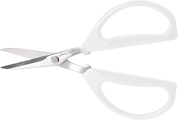Joyce Chen Original Unlimited Kitchen Scissors All Purpose Kitchen Shears With Comfortable Handles, White 2.0